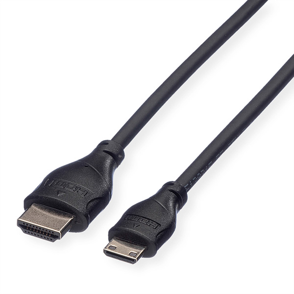 Câble HDMI High Speed avec Ethernet, HDMI M - Mini HDMI M, 2m 