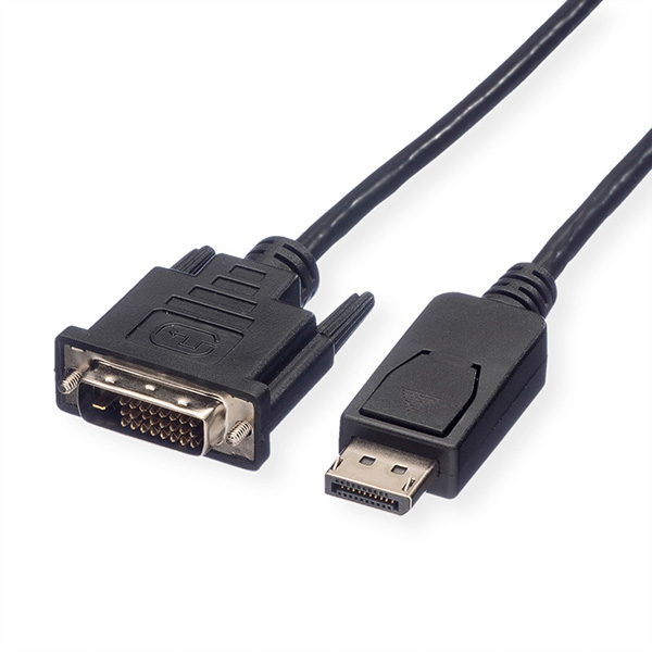 DisplayPort Kabel, Stecker zu DVI Stecker, 1m 