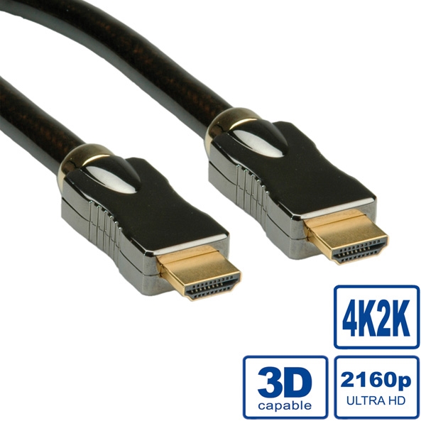 Câble HDMI Ultra HD, avec Ethernet, mâle/mâle 