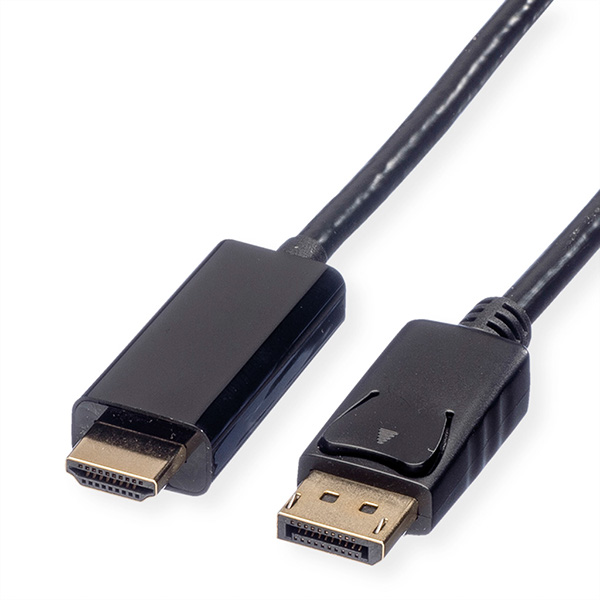 DisplayPort Kabel DP - UHDTV, ST/ST, schwarz, 10m 
