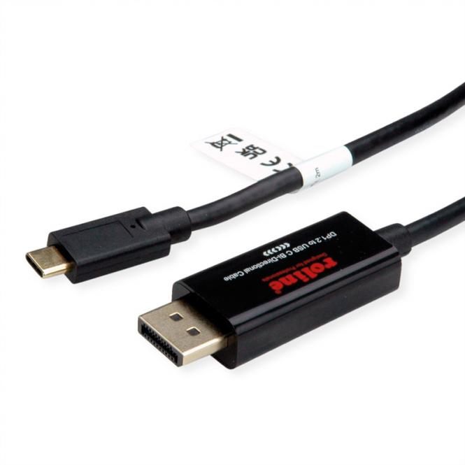 USB Typ C - DisplayPort, v1.2, bidirektionales Adapterkabel, ST/ST, 2m 