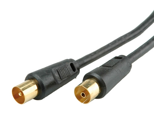 Antennenkabel >100dB, ST/BU mit Ferrite, schwarz 