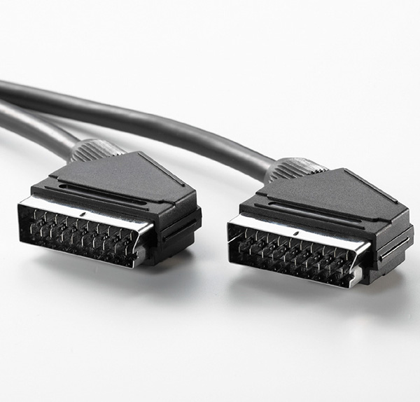 Scart Video-Kabel ST / ST, schwarz, 2,0m 