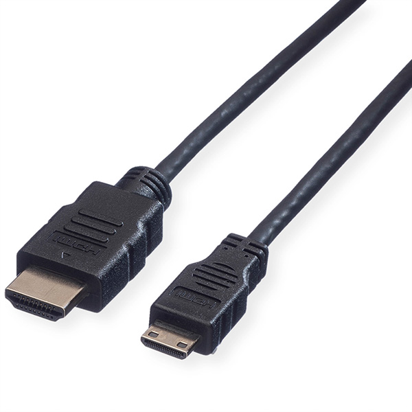 HDMI High Speed Kabel mit Ethernet, Stecker zu Mini HDMI Stecker, 2,0m 