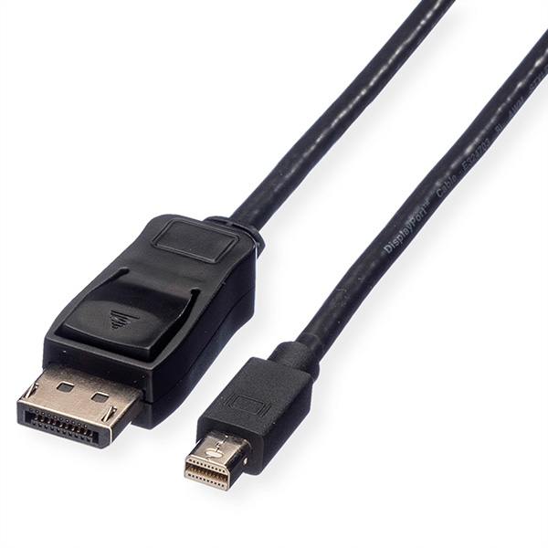 DisplayPort Kabel, Stecker zu Mini-DP Stecker 1m