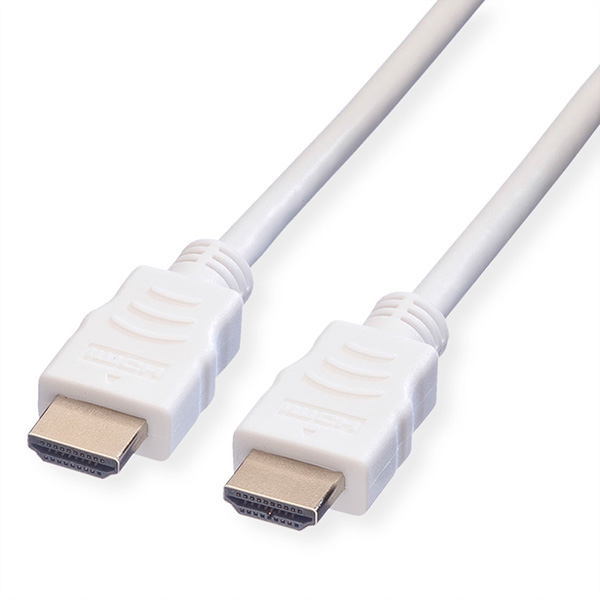 HDMI High Speed Kabel mit Ethernet, weiß, 1,5m 