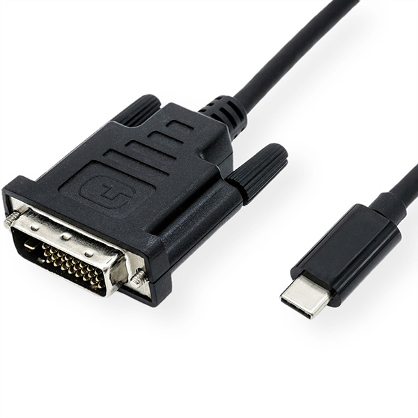 USB Typ C zu DVI Adapterkabel, 1,0m 