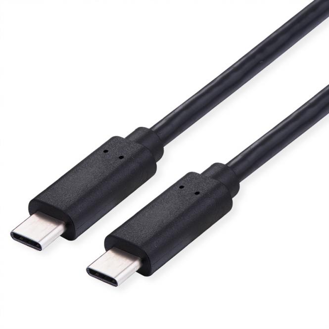 USB 2.0 Kabel, C-C, ST/ST, 100W, schwarz, 3m 