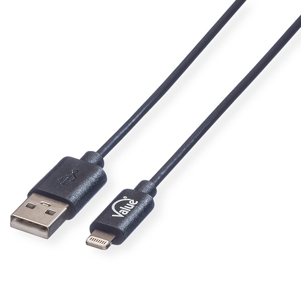 USB 2.0 Sync- und Ladekabel für Apple Geräte mit Lightning Connector, 0,15m 