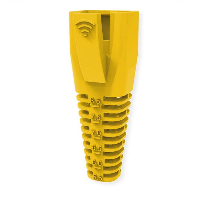 Knickschutztülle für RJ-45, 10 Stck, gelb 