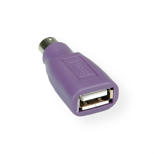 Adapter PS/2 zu USB Tastatur, violett 