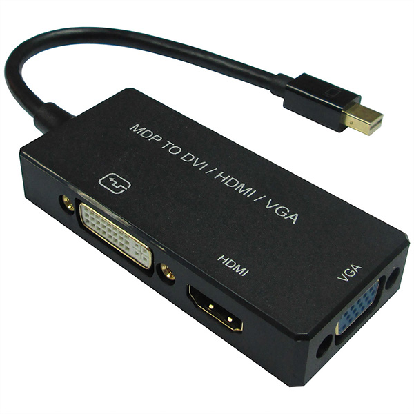 Adapterkabel Mini DisplayPort zu DVI, DP, HDMI, aktiv 