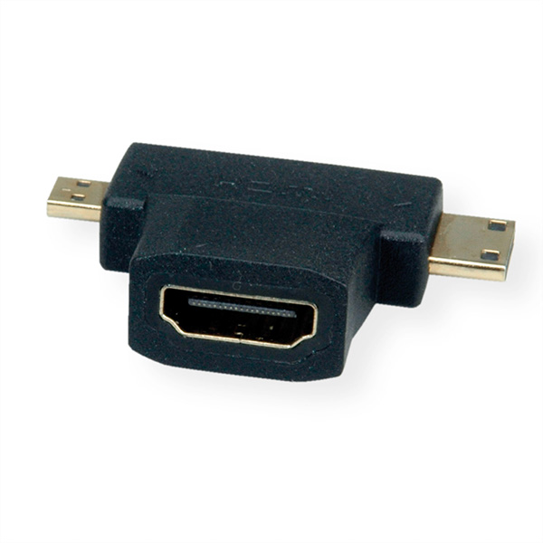 HDMI T-Adapter, HDMI zu HDMI Mini + HDMI Micro 