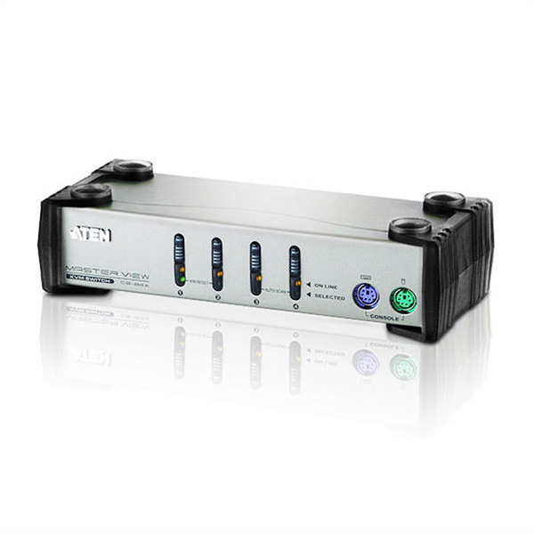 KVM Switch, VGA, PS/2, 4 Ports 