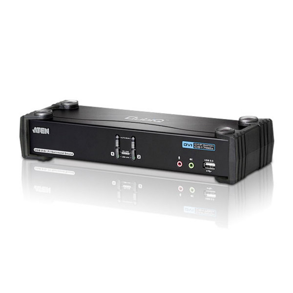 KVM Switch, Dual-Link DVI, USB, Audio 