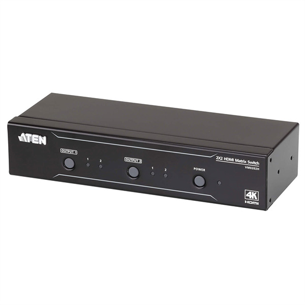 2x2 4K HDMI Audio/Video Matrix Switch 