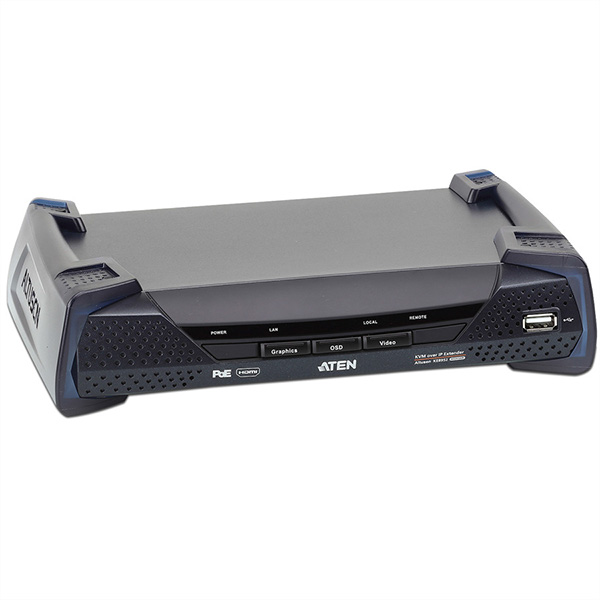 4K USB HDMI IP KVM Extender, mit PoE Empfänger 