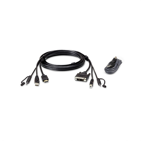 USB HDMI auf DVI-D Secure KVM Kabel Set, 2L-7D02DHX2 