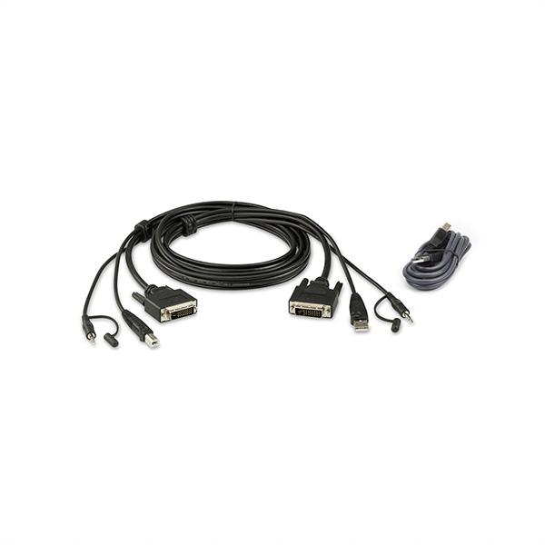 USB DVI-D Dual-Link Secure KVM Kabel Set, 2L-7D02UDX2 