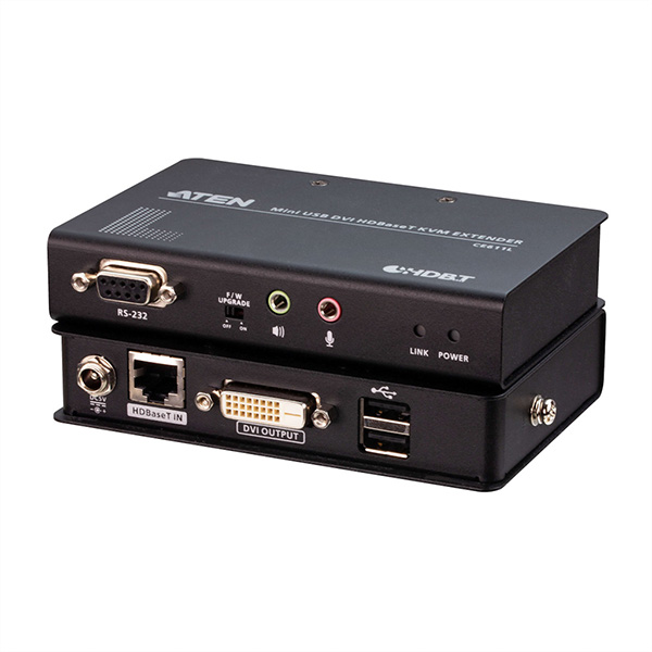 Mini USB HDBaseT DVI KVM Extender CE611 