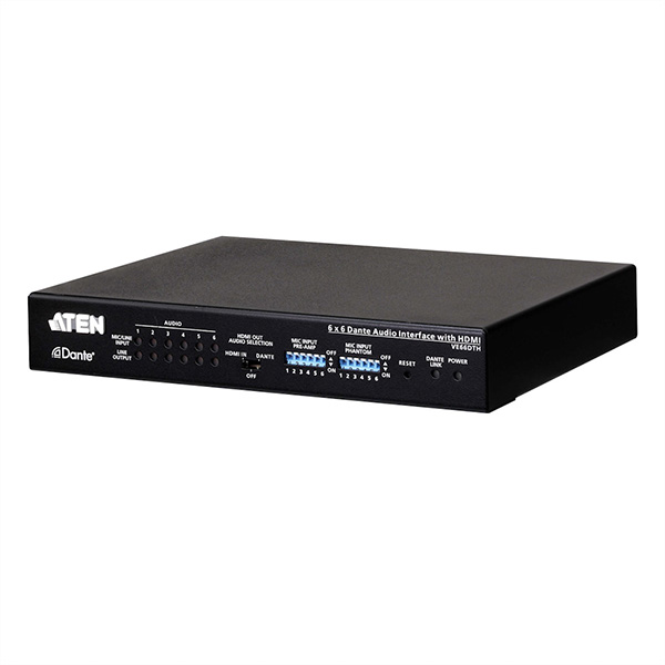 VE66DTH 6 x 6 Dante Audio Interface mit HDMI 