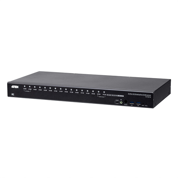 16-Port KVM Switch, USB3.0, 4K, DisplayPort, CS19216 