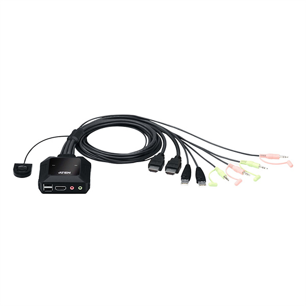 2-Port KVM Switch, USB, 4K, HDMI, CS22H 
