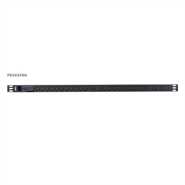 PE0224SG 0U 16A 24-Port Basic PDU mit Überspannungsschutz 
