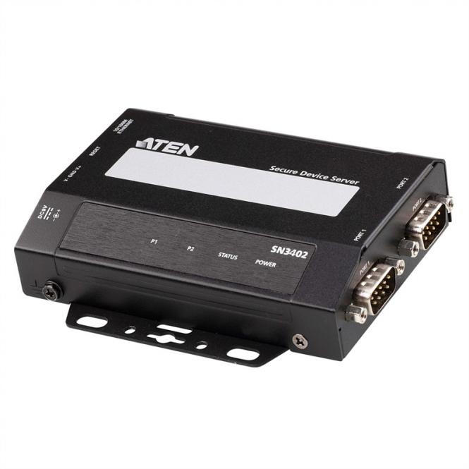 SN3402 2-Port RS-232/422/485 Secure Device Server 