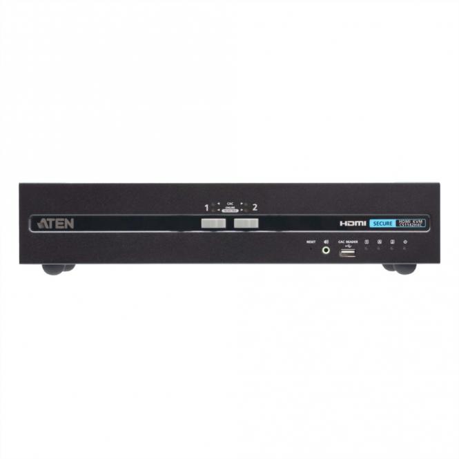 CS1142H4C 2-Port 4K HDMI Dual Display Secure KVM, mit Card Reader PSD PP V4.0 Compliant 