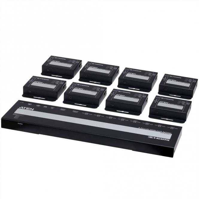 VS1828KIT 8-Port 4K HDMI Cat6 Splitter mit 8 Empfänger 
