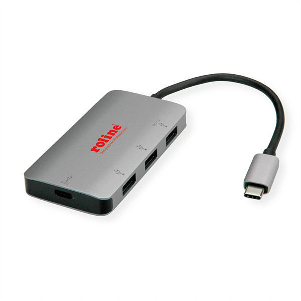 USB 3.2 Gen 1 Hub, 3-fach, Typ C Anschlusskabel (PD+Data) 