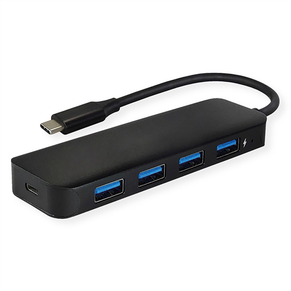 USB 3.2 Gen 1 Hub, 4fach, Typ C Anschlusskabel 