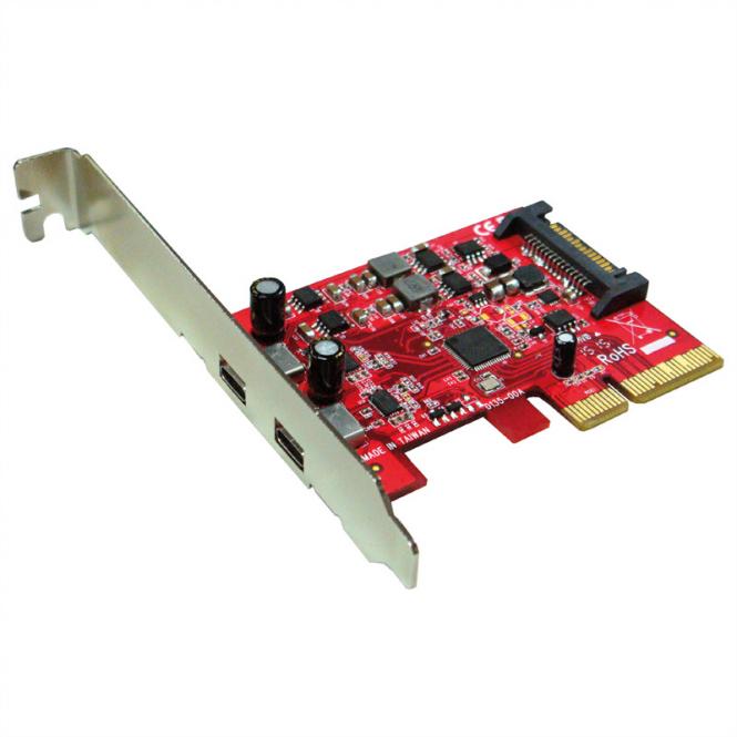 PCI Express Karte, 2x USB 3.1, Typ C 
