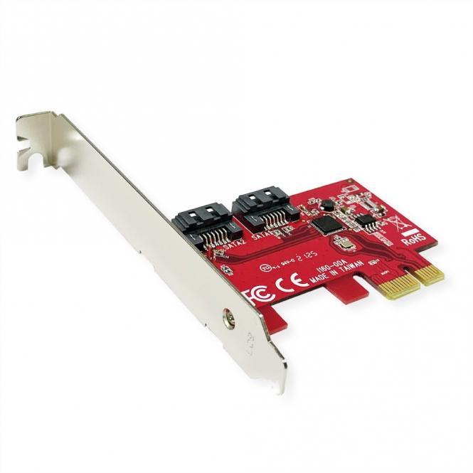 PCIe x1 SATA III 6Gbps AHCI 2Port Low Profile Host Adapter 