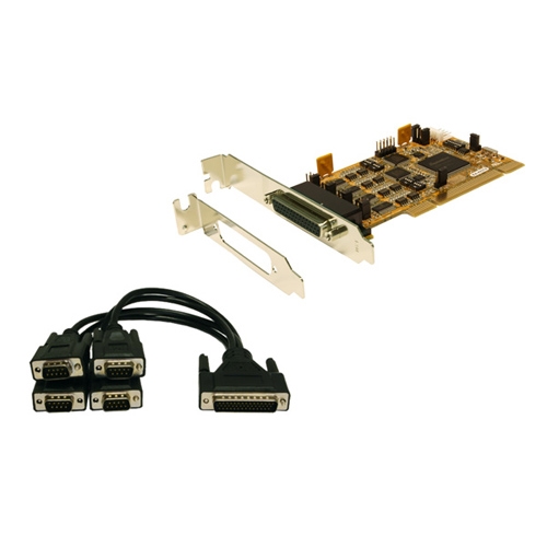 Seriell RS-232/422/485 PCI Combo inkl. Octopus Kabel, LowProfile 