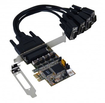 PCI Express x1 Karte, 4x seriell RS-232 