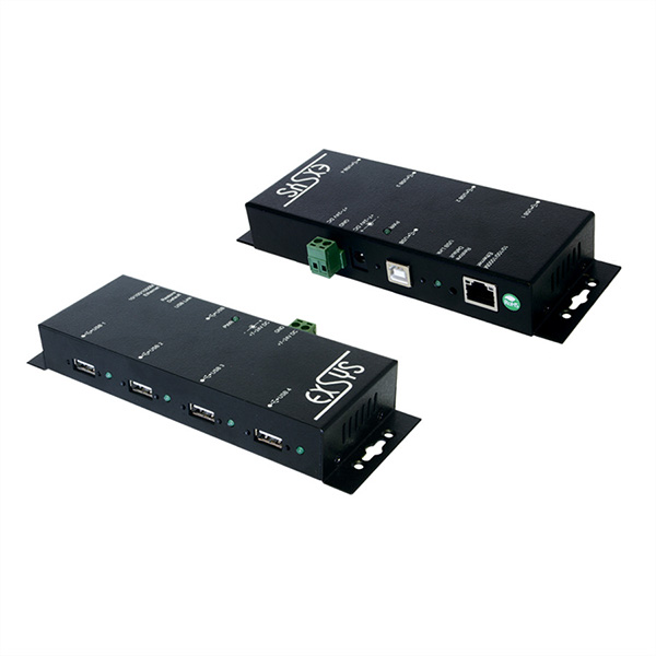 Gigabit Ethernet zu 4x USB 2.0 