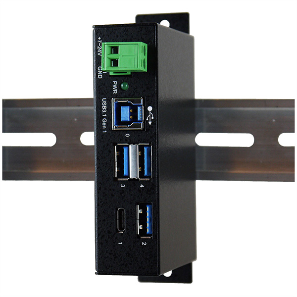 4-Port USB 3.0/3.1 Gen1 Hub, mit C-Buchse, 15 KV ESD Überspannungsschutz 