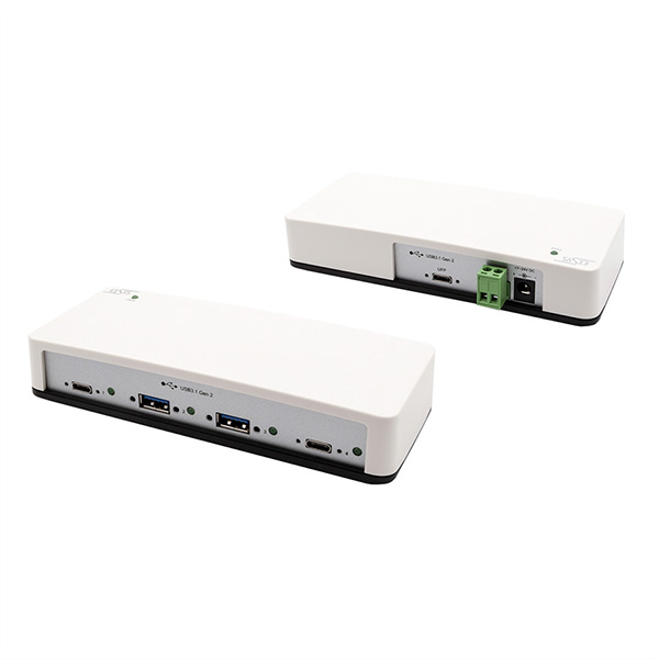 4-Port USB 3.1 Gen2 Hub, mit 2x C- und 2x A-Anschlüssen 