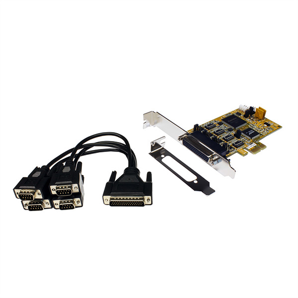 2-Port RS422/485 seriell PCIe Karte, Low Profile, Octopus Kabel 