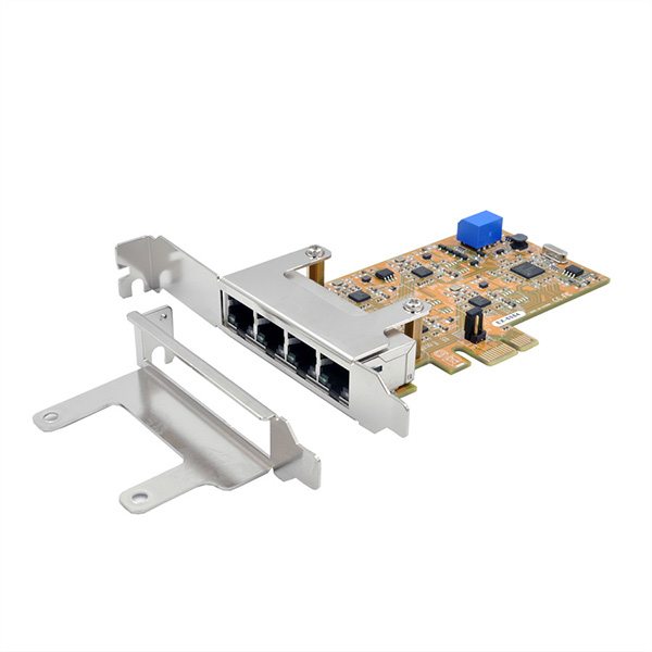 4-Port PCIe Quad Ethernet Gigabit Karte 