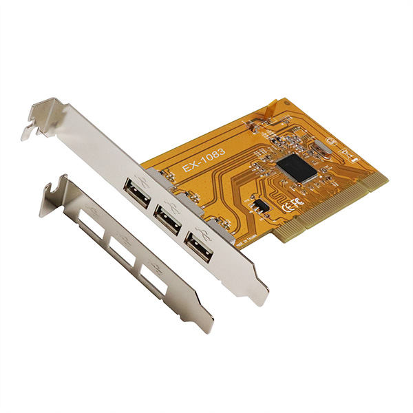 EX-1083, 3-Port USB 2.0 PCI Karte 