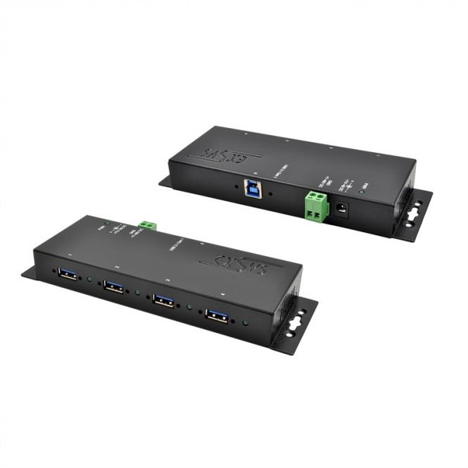 4-Port USB 3.2 Gen1 Metall HUB, mit 15KV ESD ÜS, EX-1183HMVS-2 