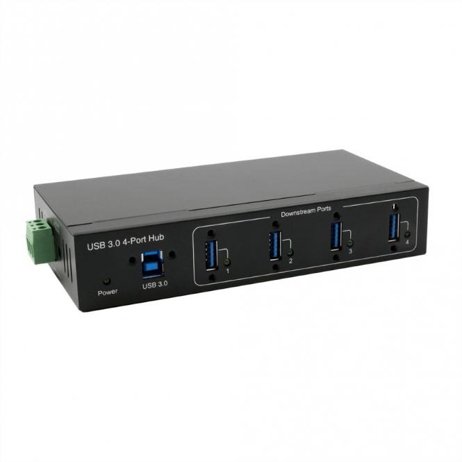 EX-11224HMVS 4 Port USB 3.2 Gen 1 Metall HUB VIA VL811+ Chipset 
