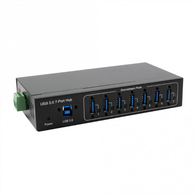 EX-11227HMVS 7 Port USB 3.2 Gen 1 Metall HUB VIA VL811+ Chipset 