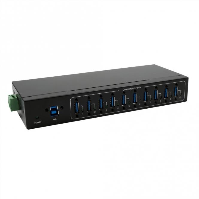 EX-11220HMVS 10 Port USB 3.2 Gen 1 Metall HUB VIA VL811+ Chipset 