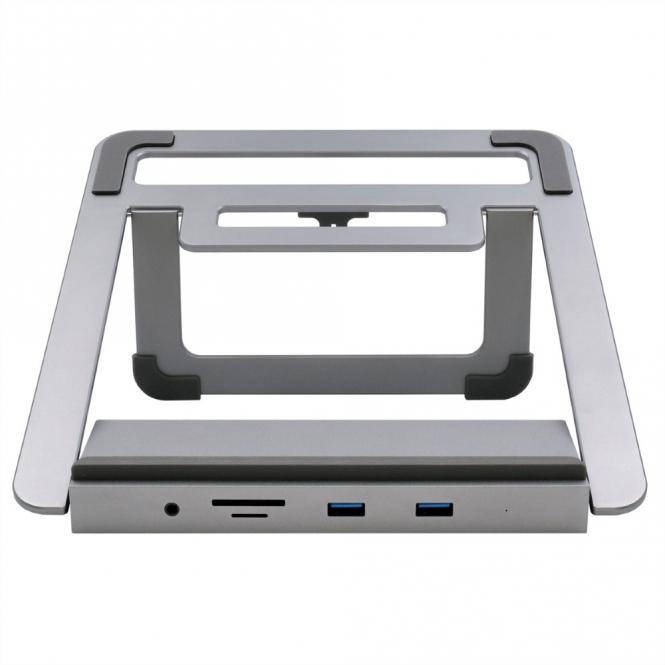 EX-1223HM 12 in 1 USB-C Dockingstation mit Notebook Stand für Notebook, Matebook und MacBook 