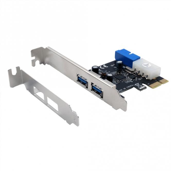 EX-11049 2+2-Port USB 3.2 Gen 1 PCIe Karte 