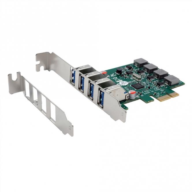 EX-11044 4-Port USB 3.2 Gen 1 PCIe Karte 